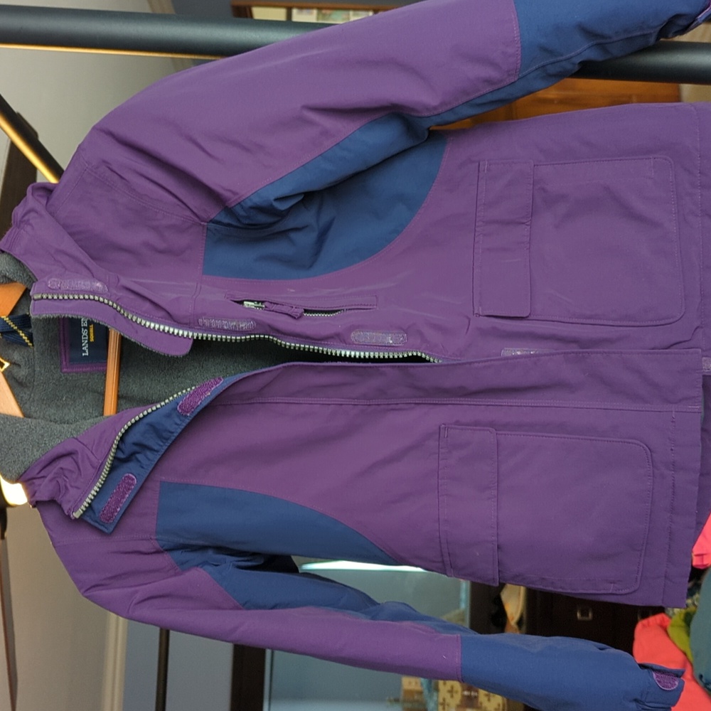 Lands End Girls Squall Coat, size M 10-12